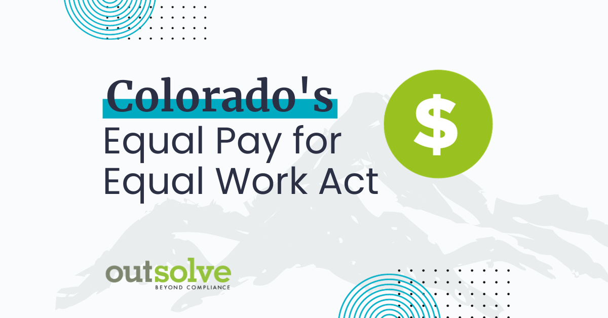 Colorado's Equal Pay for Equal Work