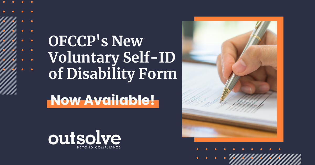 OFCCP's New Voluntary Self-ID of Disability Form