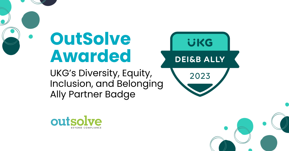 OutSolve awarded UKG Ally Badge for DEIB