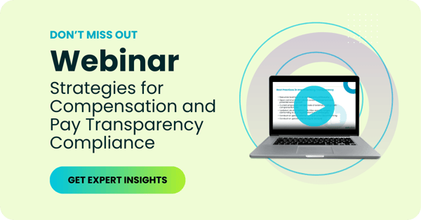 green background webinar graphic with text left and laptop in front of stylized layered circles