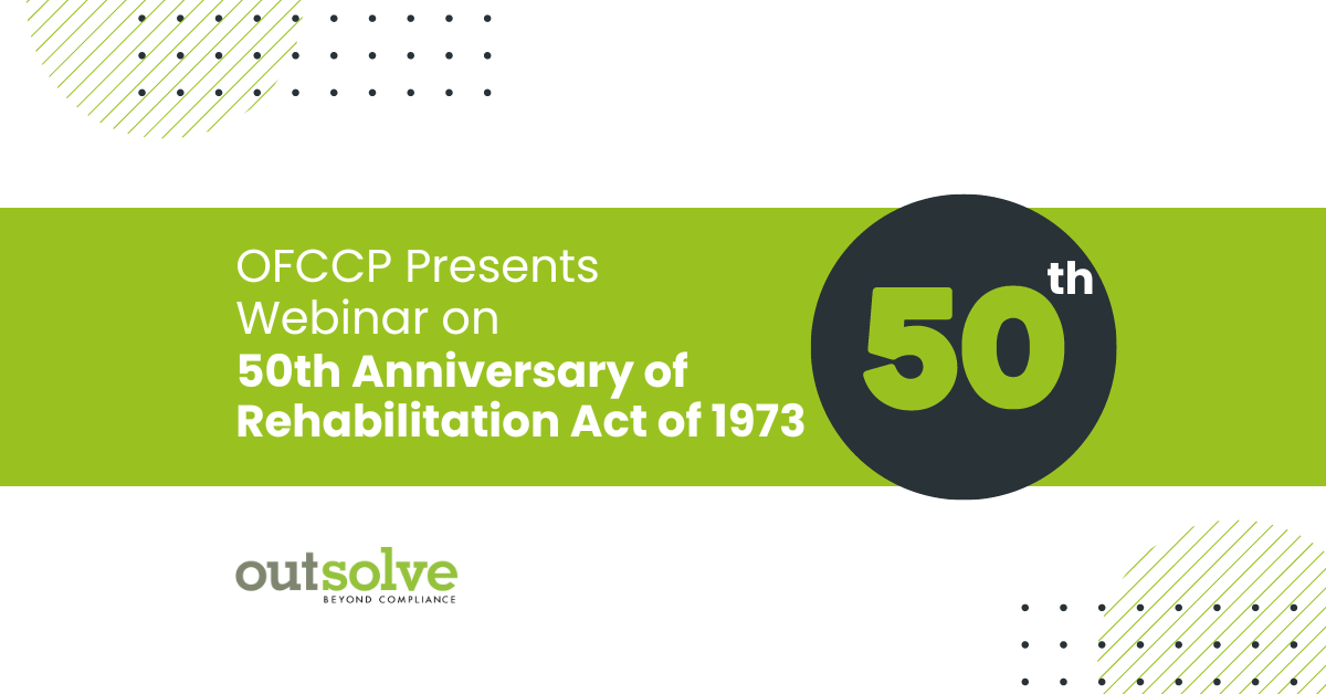 OFCCP Presents Webinar on 50th Anniversary of Rehabilitation Act of 1973