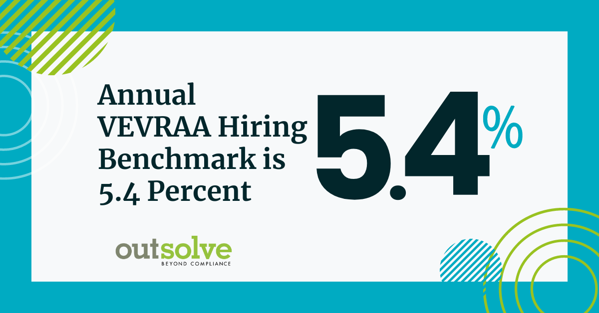 Annual VEVRAA Hiring Benchmark is 5.4 Percent