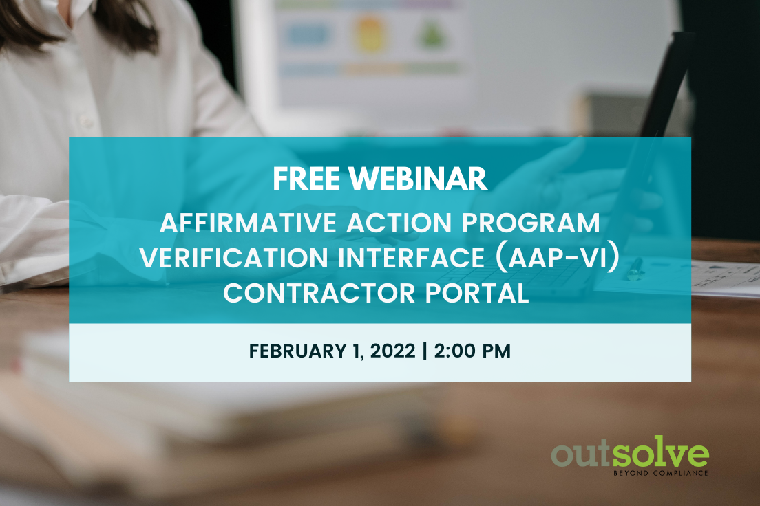 OFCCP Webinar on Registering for the AAP-VI Contractor Portal