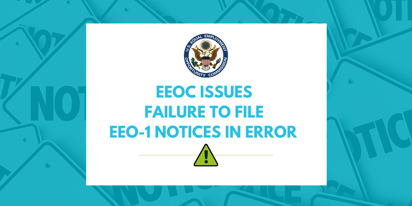 EEOC Issuing Delayed Failure to File EEO-1 Notices