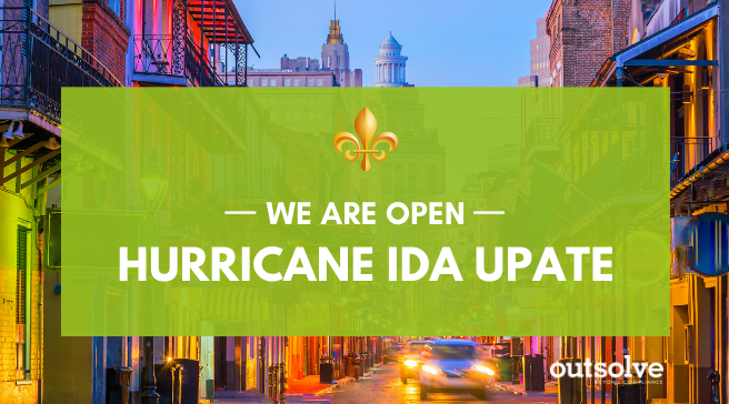 Hurricane Ida Update: OutSolve is Open